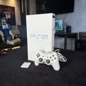 Playstation 2 Branco Racing - Ps2 Scph-55000gt