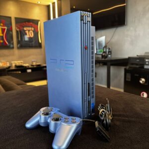 Console Playstation 2 Fat Azul Aqua Edição Especial